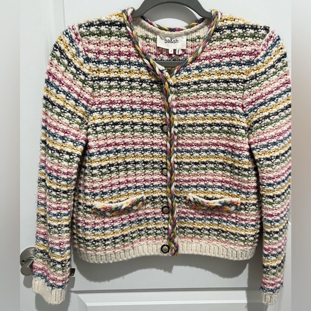 ba&sh Bianca Multicolor Striped sweater